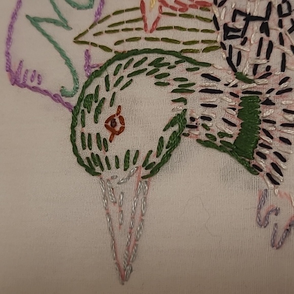 Vintage Hand Stitched Minnesota State Bird & Flower. - Picture 2 of 16